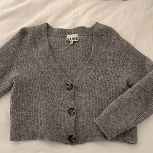 GANNI Gray Women's Cardigan